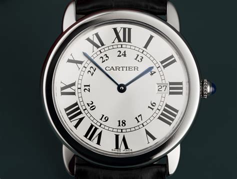 replica cartier ronde solo watches|cartier watch case back.